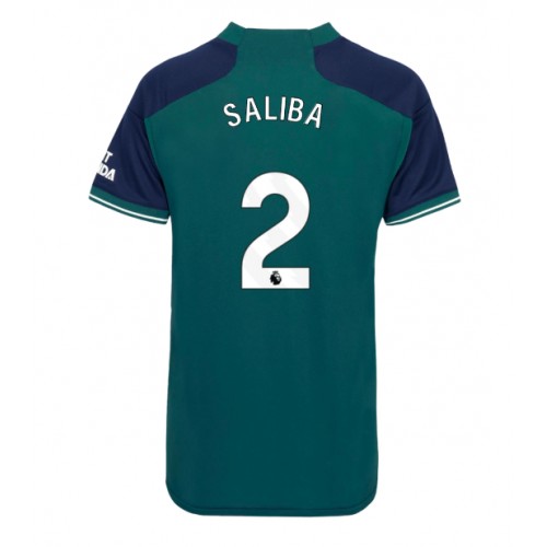 Arsenal William Saliba #2 Rezervni Dres za Ženska 2023-24 Kratak Rukav